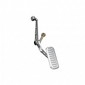 Lokar Performance Accelerator Pedal - Silver Aluminum - BAG6073
