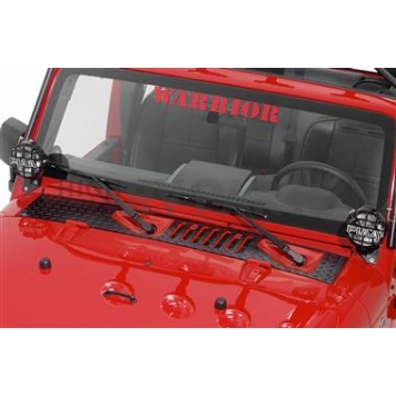 Warrior Products Cowl Vent Cover - Powder Coated Aluminum Black - 920EPC