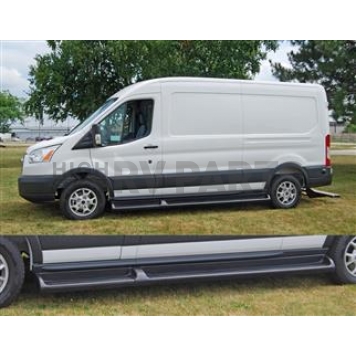 Owens Products Running Board Black Plastic Stationary - 683411401