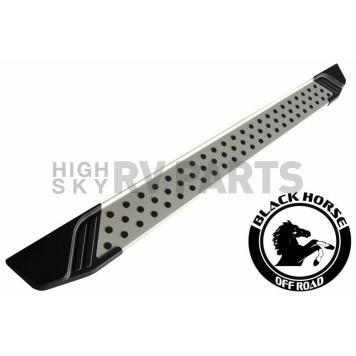 Black Horse Offroad Running Board Aluminum Stationary Silver - VOJ479