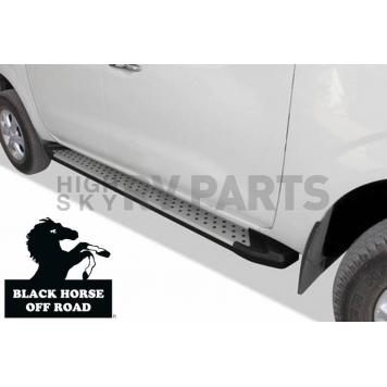Black Horse Offroad Running Board Aluminum Stationary Silver - VOJ479-1