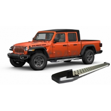 Black Horse Offroad Running Board Aluminum Stationary Silver - VOJ479-3