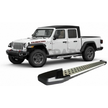 Black Horse Offroad Running Board Aluminum Stationary Silver - VOJ479-4