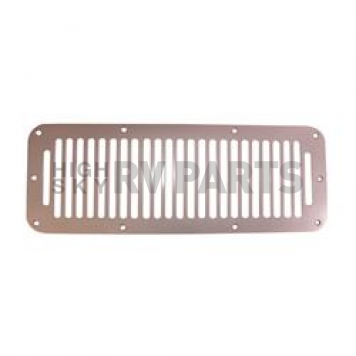 Rugged Ridge Cowl Vent Cover - Slotted Silver Stainless Steel - 1118506