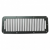 Rugged Ridge Cowl Vent Cover - Slotted Black Steel - 1120601