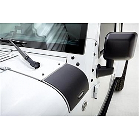 Bushwacker Cowl Cover - Black Textured Matte Thermoplastic Olefin Set of 2 - 14015