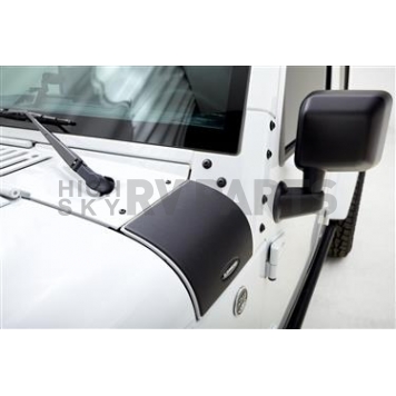 Bushwacker Cowl Cover - Black Textured Matte Thermoplastic Olefin Set of 2 - 14015