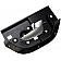 Help! By Dorman Interior Door Handle - Plastic Black Housing With Silver Lever Single - 80378