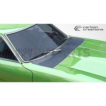 Extreme Dimensions Cowl Vent Cover - High Gloss Carbon Fiber - 106788