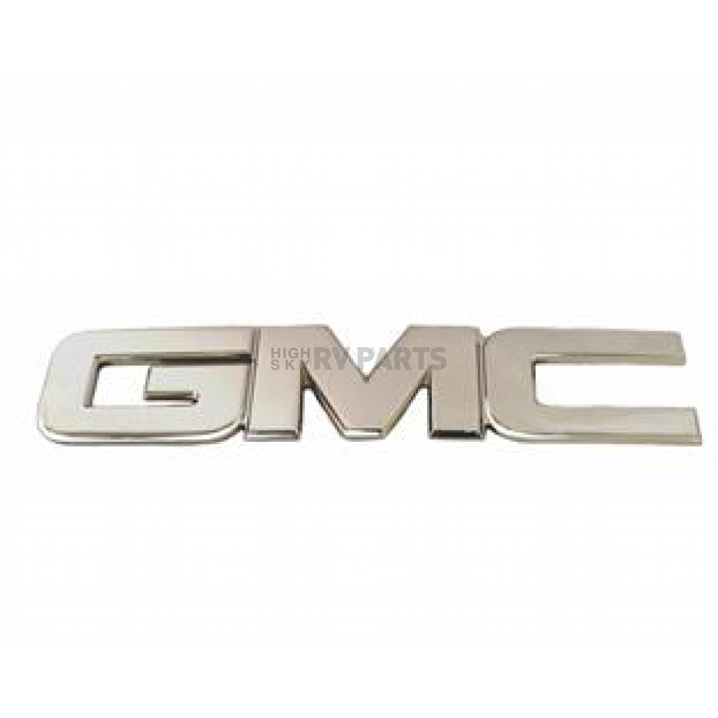 All Sales Emblem - GMC Silver Aluminum - 96511C | HighSkyRVParts.com