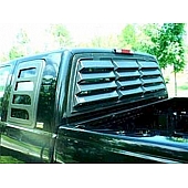 Astra/Hammond Window Louver Rear Window ABS Plastic Black - 6028