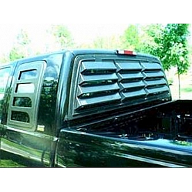 Astra/Hammond Window Louver Rear Window ABS Plastic Black - 6028