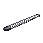 Romik USA Running Board Silver Aluminum Stationary - 21724418