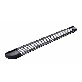 Romik USA Running Board Silver Aluminum Stationary - 21724418