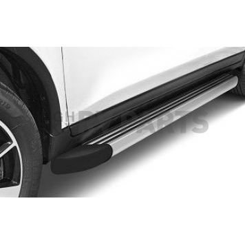 Romik USA Running Board Silver Aluminum Stationary - 21724418-1