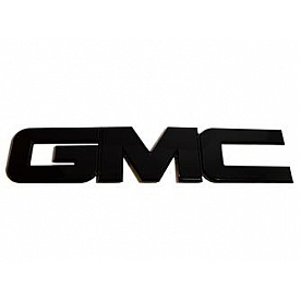 All Sales Emblem - GMC Black Aluminum - 96511K