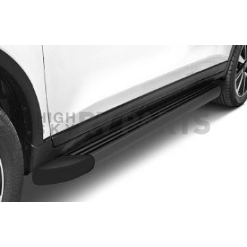 Romik USA Running Board Black Anodized Aluminum Stationary - 21724419-1