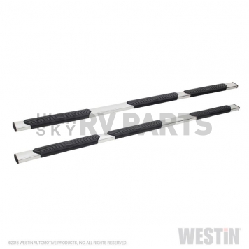 Westin Automotive Nerf Bar - Truck Wheel to Wheel Silver Polished Stainless Steel Oval - 28534690