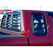 Astra/Hammond Window Louver Rear Window ABS Plastic Black - 6054