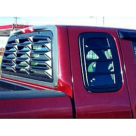 Astra/Hammond Window Louver Rear Window ABS Plastic Black - 6054