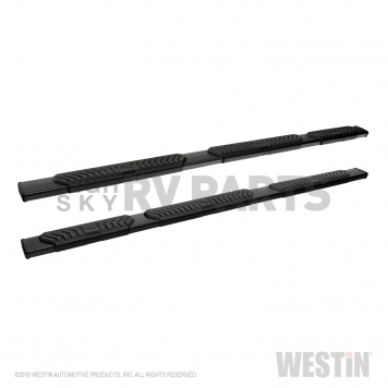 Westin Automotive Nerf Bar - Truck Wheel to Wheel Black Powder Coated Aluminum Oval - 28534725