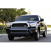 T-Rex Truck Products Grille Insert - Horizontal Bar Trapezoid Black Powder Coated Aluminum - 20938B