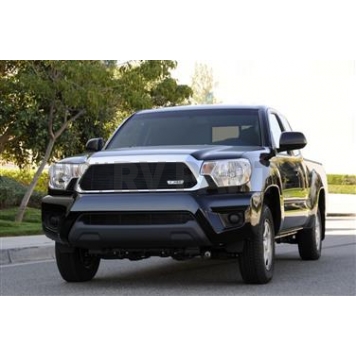 T-Rex Truck Products Grille Insert - Horizontal Bar Trapezoid Black Powder Coated Aluminum - 20938B
