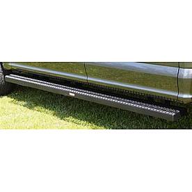 Owens Products Running Board Black Textured Powder Coated Aluminum Stationary - 82349