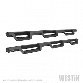 Westin Automotive Nerf Bar - Truck Wheel to Wheel Black Powder Coated Steel Square - 56534595