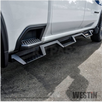 Westin Automotive Nerf Bar - Truck Wheel to Wheel Black Textured Powder Coated Steel Square - 56534765-2