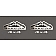 American Car Craft Emblem - Rubicon Silver/ Black Stainless Steel - 142013