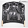 Extreme Dimensions Hood - Gloss Carbon Fiber Black - 106386
