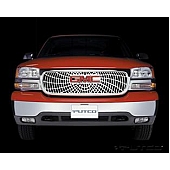Putco Grille Insert - Polished Aluminum Rectangular - 303102