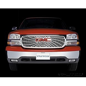 Putco Grille Insert - Polished Aluminum Rectangular - 303102