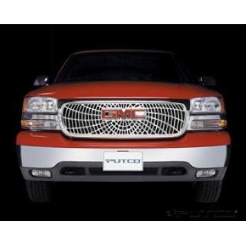 Putco Grille Insert - Polished Aluminum Rectangular - 303102