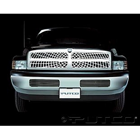 Putco Grille Insert - Polished Aluminum Rectangular - 303103