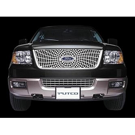 Putco Grille Insert - Polished Aluminum Rectangular - 303104