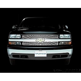 Putco Grille Insert - Polished Aluminum Rectangular - 303108