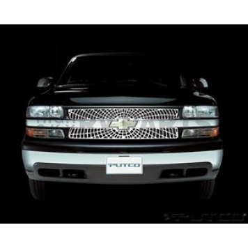 Putco Grille Insert - Polished Aluminum Rectangular - 303108
