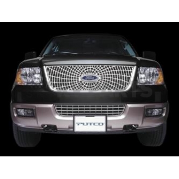 Putco Grille Insert - Polished Aluminum Rectangular - 303112