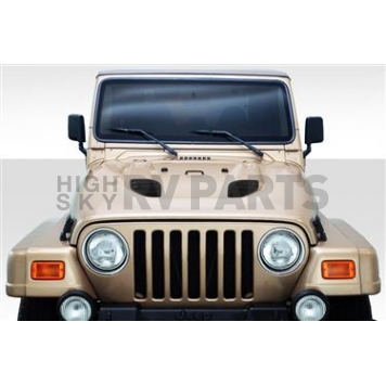 Extreme Dimensions Hood - Fiberglass Reinforced Plastic Black - Power Dome - 113012