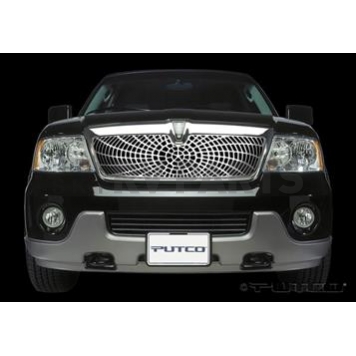 Putco Grille Insert - Polished Aluminum Rectangular - 303117