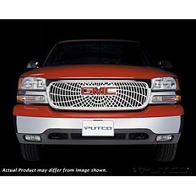 Putco Grille Insert - Polished Aluminum Rectangular - 303119