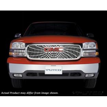 Putco Grille Insert - Polished Aluminum Rectangular - 303119