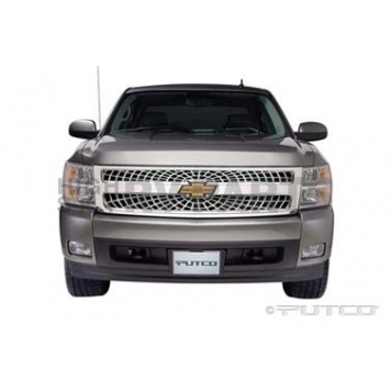 Putco Grille Insert - Polished Aluminum Rectangular - 303189