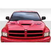 Extreme Dimensions Hood - Fiberglass Reinforced Plastic Black - Hellcat - 113210
