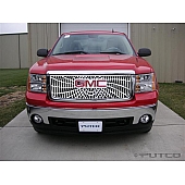 Putco Grille Insert - Polished Aluminum Rectangular - 303190