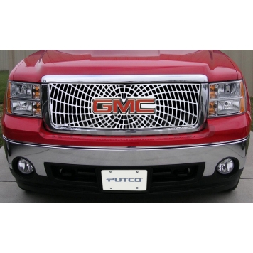 Putco Grille Insert - Polished Aluminum Rectangular - 303190-1