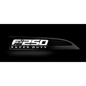Recon Accessories Emblem - F-250 Super Duty Fenders - 264183WHBK