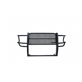 Iron Cross Grille Guard - Black Powder Coated Steel - 10041515